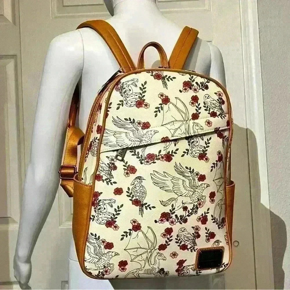 NWT Loungefly Harry Potter Magical Creatures Large Bag Owl HP Exclusive Backpack main image 7